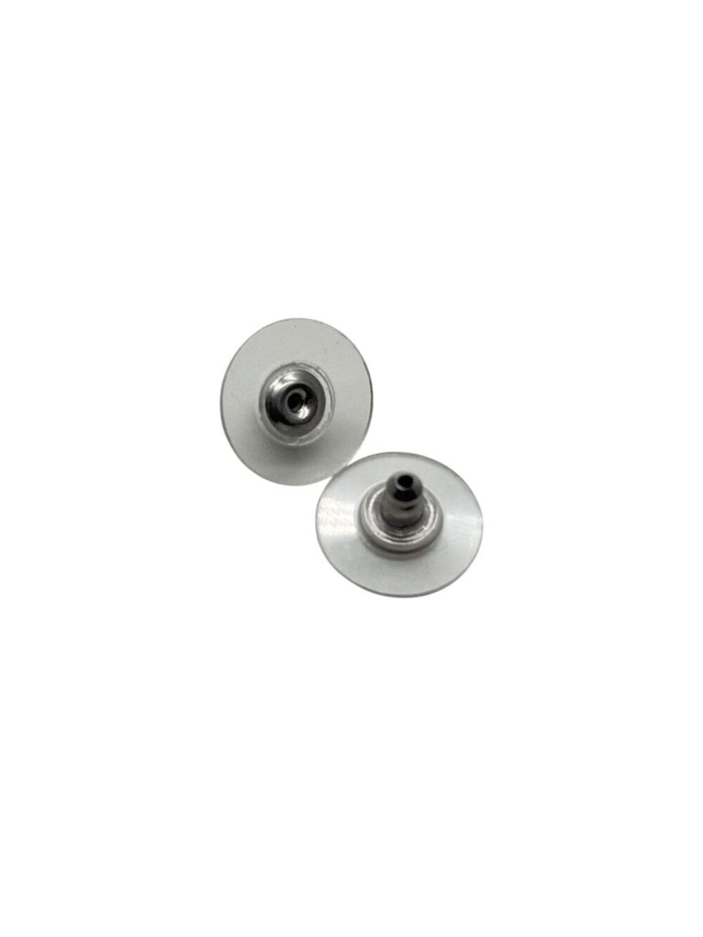 Chanel CC Logo Silver Rhinestone Earrings - Picture 7 of 7